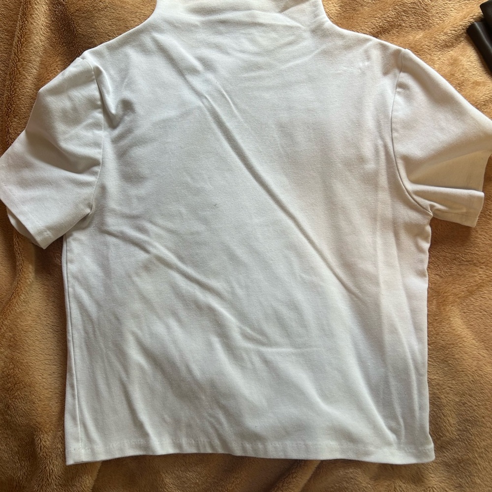 Banana Republic Cream turtle neck professional top